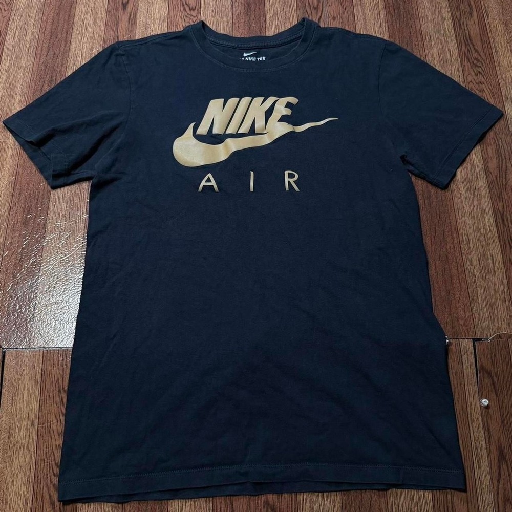 Nike Air Black Center Swoosh Retro Sportswear Shirt small